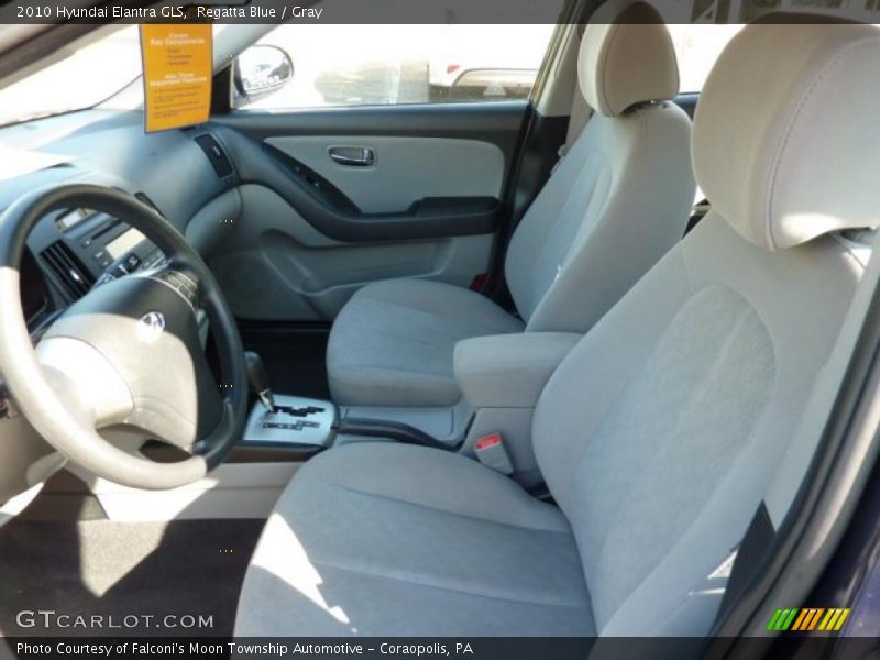 Regatta Blue / Gray 2010 Hyundai Elantra GLS