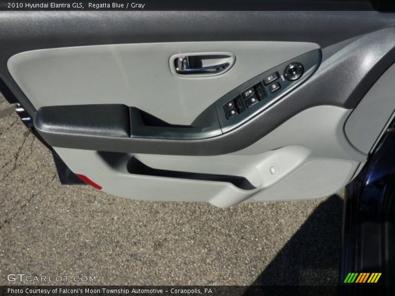 Regatta Blue / Gray 2010 Hyundai Elantra GLS