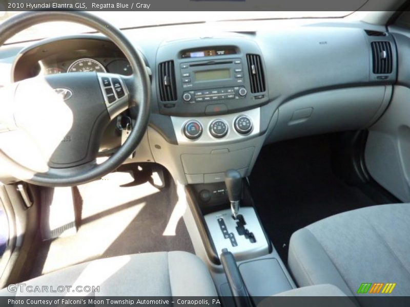 Regatta Blue / Gray 2010 Hyundai Elantra GLS