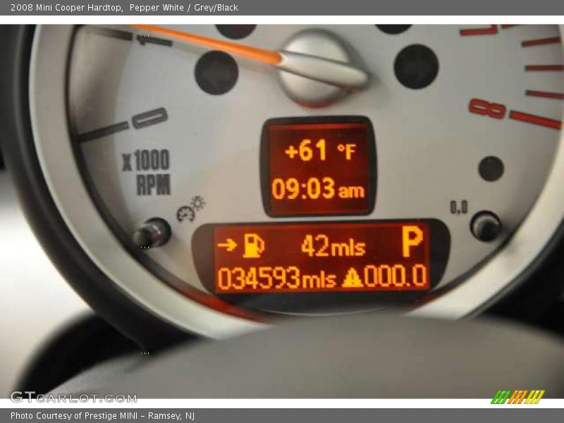 Pepper White / Grey/Black 2008 Mini Cooper Hardtop