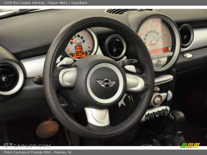 Pepper White / Grey/Black 2008 Mini Cooper Hardtop