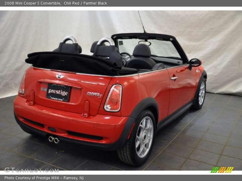 Chili Red / Panther Black 2008 Mini Cooper S Convertible