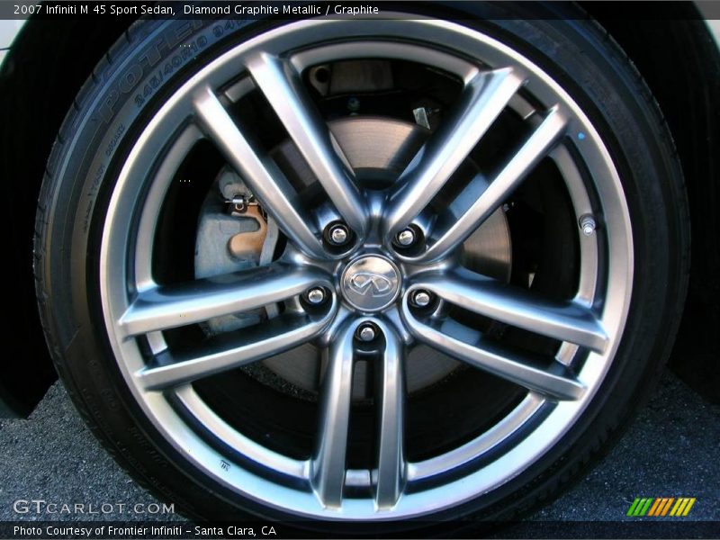 Diamond Graphite Metallic / Graphite 2007 Infiniti M 45 Sport Sedan