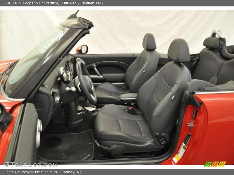 Chili Red / Panther Black 2008 Mini Cooper S Convertible