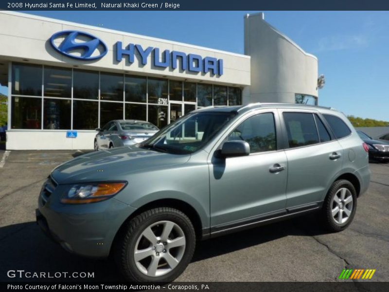 Natural Khaki Green / Beige 2008 Hyundai Santa Fe Limited
