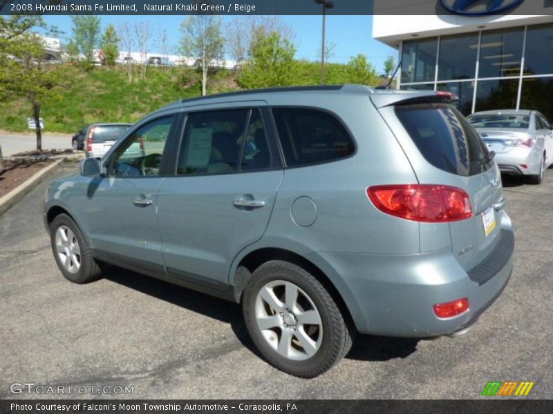 Natural Khaki Green / Beige 2008 Hyundai Santa Fe Limited