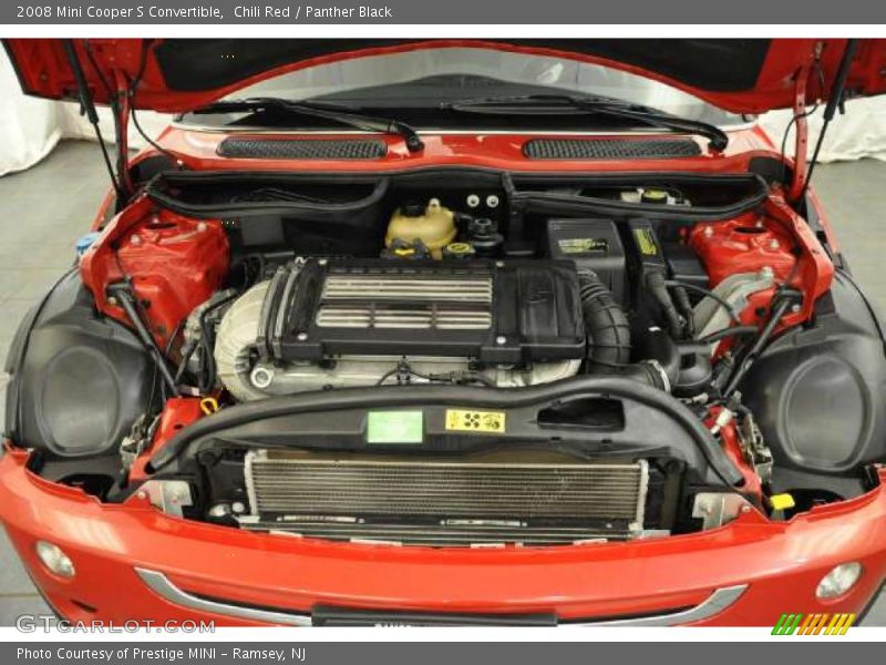 Chili Red / Panther Black 2008 Mini Cooper S Convertible