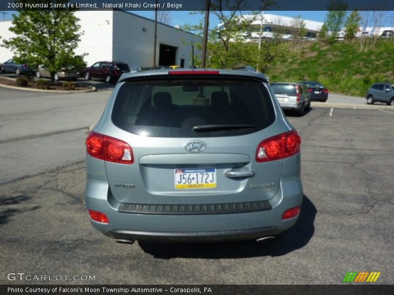 Natural Khaki Green / Beige 2008 Hyundai Santa Fe Limited