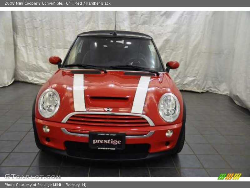 Chili Red / Panther Black 2008 Mini Cooper S Convertible