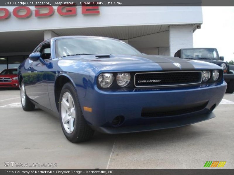 Deep Water Blue Pearl / Dark Slate Gray 2010 Dodge Challenger SE