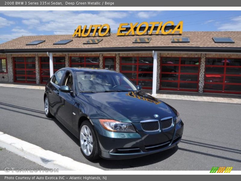 Deep Green Metallic / Beige 2008 BMW 3 Series 335xi Sedan