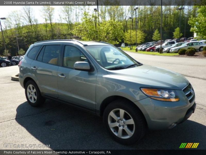 Natural Khaki Green / Beige 2008 Hyundai Santa Fe Limited