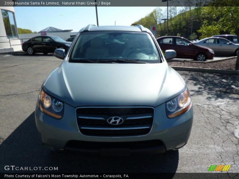 Natural Khaki Green / Beige 2008 Hyundai Santa Fe Limited