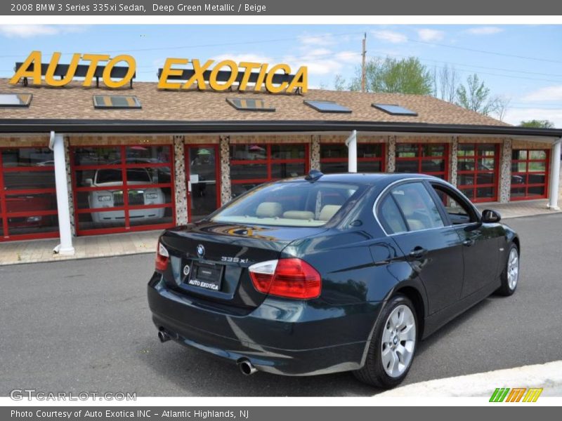 Deep Green Metallic / Beige 2008 BMW 3 Series 335xi Sedan