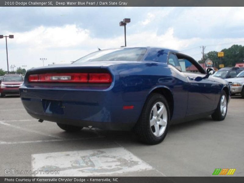 Deep Water Blue Pearl / Dark Slate Gray 2010 Dodge Challenger SE
