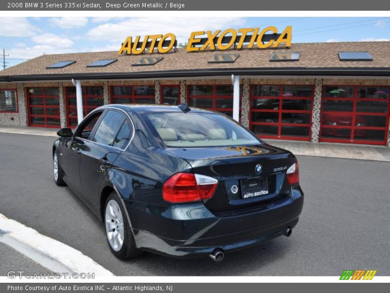 Deep Green Metallic / Beige 2008 BMW 3 Series 335xi Sedan