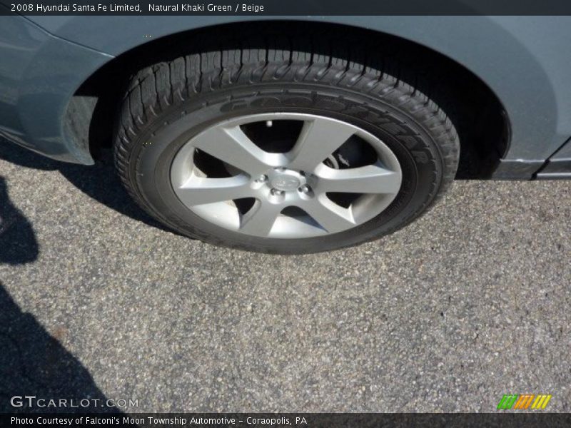 Natural Khaki Green / Beige 2008 Hyundai Santa Fe Limited