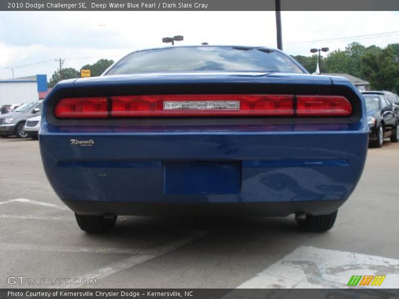 Deep Water Blue Pearl / Dark Slate Gray 2010 Dodge Challenger SE