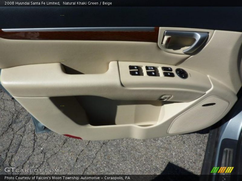 Natural Khaki Green / Beige 2008 Hyundai Santa Fe Limited