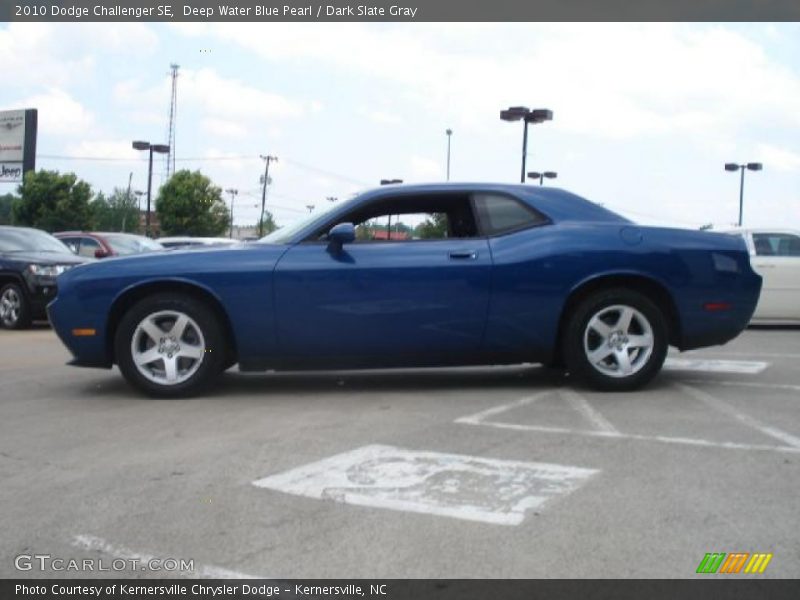 Deep Water Blue Pearl / Dark Slate Gray 2010 Dodge Challenger SE