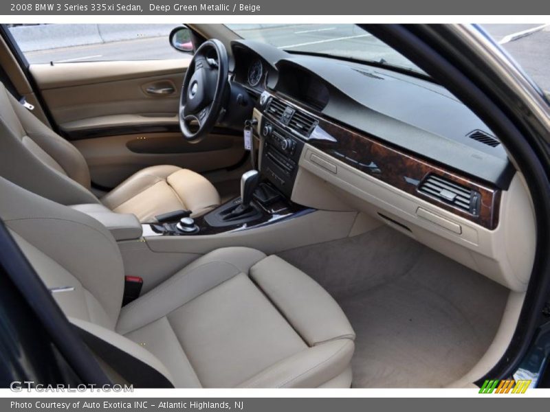 Deep Green Metallic / Beige 2008 BMW 3 Series 335xi Sedan