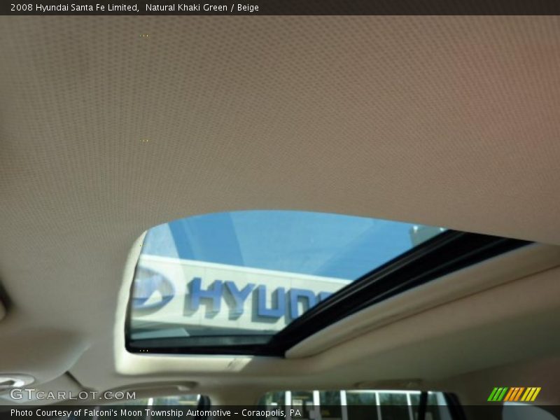 Natural Khaki Green / Beige 2008 Hyundai Santa Fe Limited