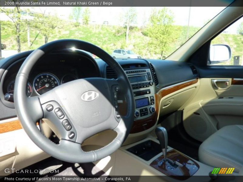 Natural Khaki Green / Beige 2008 Hyundai Santa Fe Limited