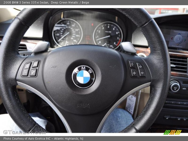 Deep Green Metallic / Beige 2008 BMW 3 Series 335xi Sedan