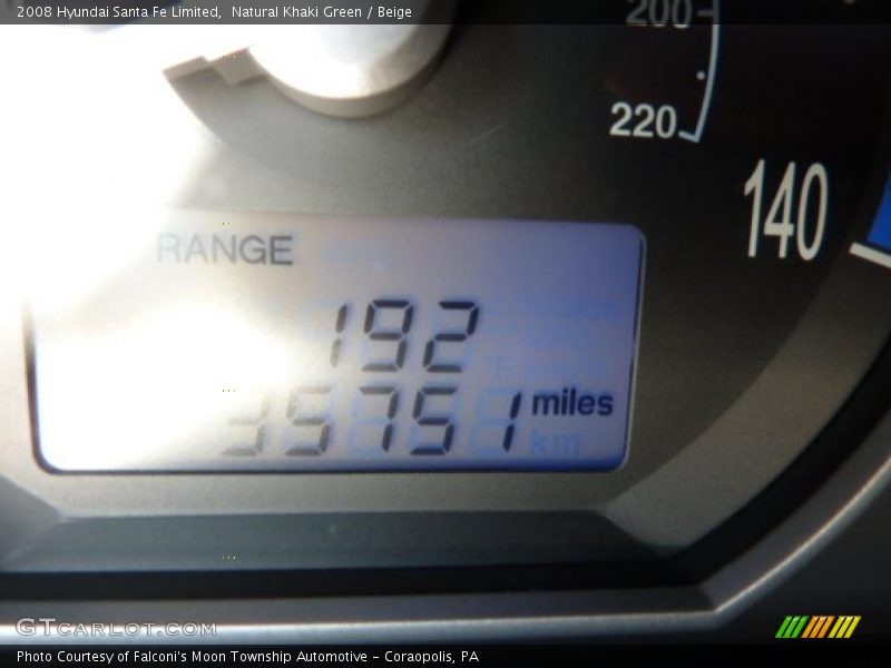 Natural Khaki Green / Beige 2008 Hyundai Santa Fe Limited