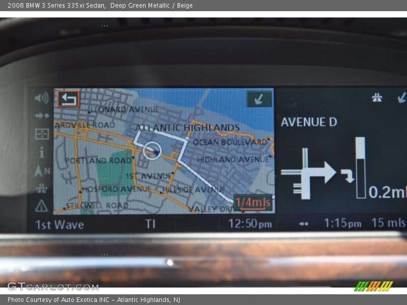 Deep Green Metallic / Beige 2008 BMW 3 Series 335xi Sedan