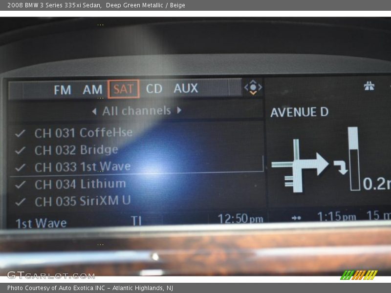 Deep Green Metallic / Beige 2008 BMW 3 Series 335xi Sedan