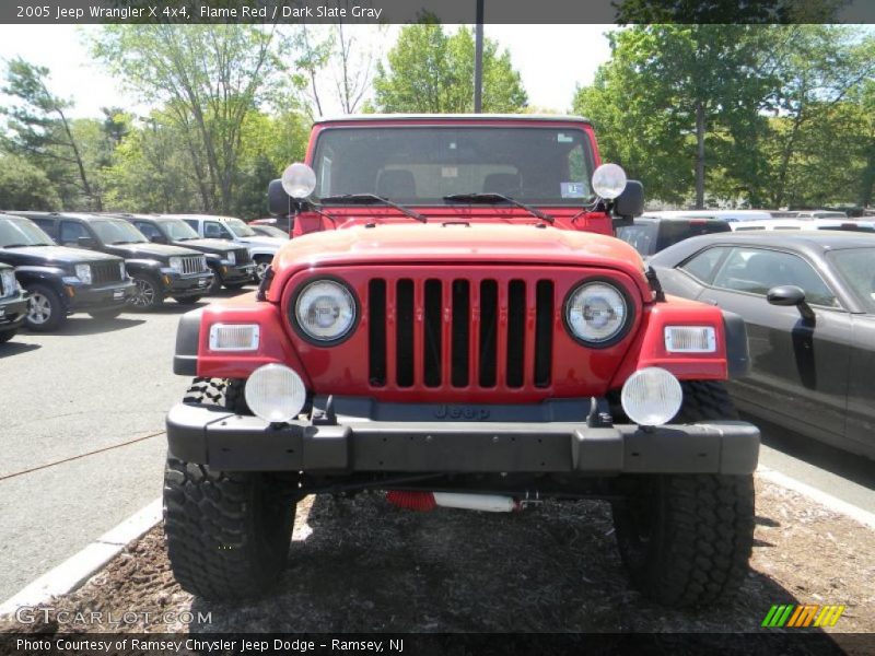 Flame Red / Dark Slate Gray 2005 Jeep Wrangler X 4x4
