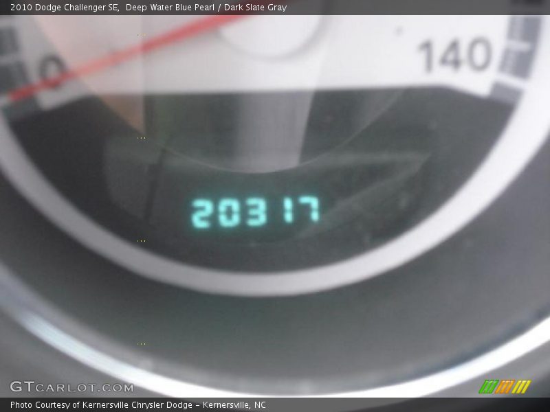 Deep Water Blue Pearl / Dark Slate Gray 2010 Dodge Challenger SE