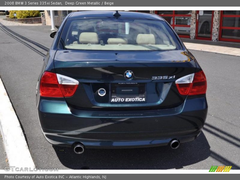 Deep Green Metallic / Beige 2008 BMW 3 Series 335xi Sedan