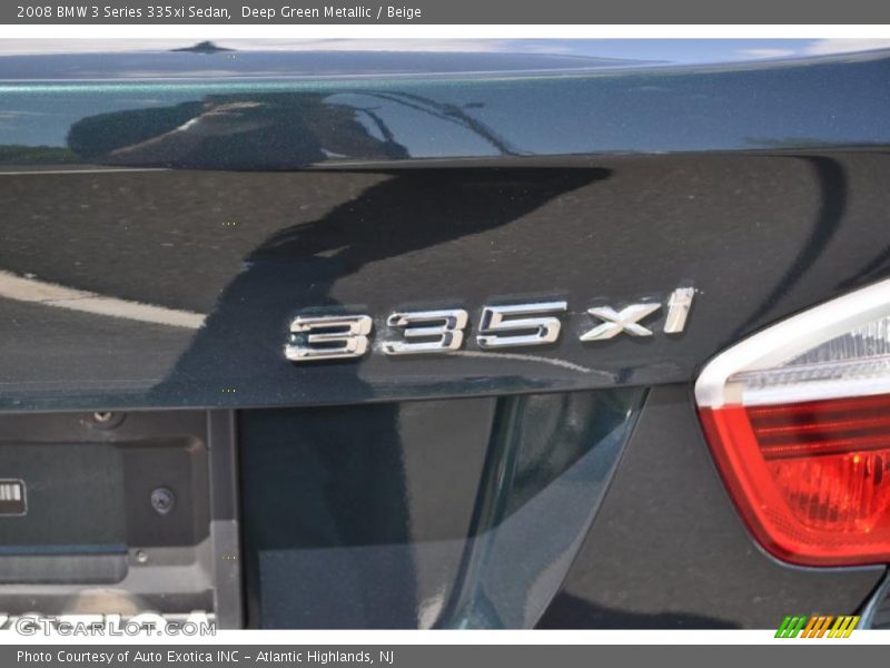 Deep Green Metallic / Beige 2008 BMW 3 Series 335xi Sedan