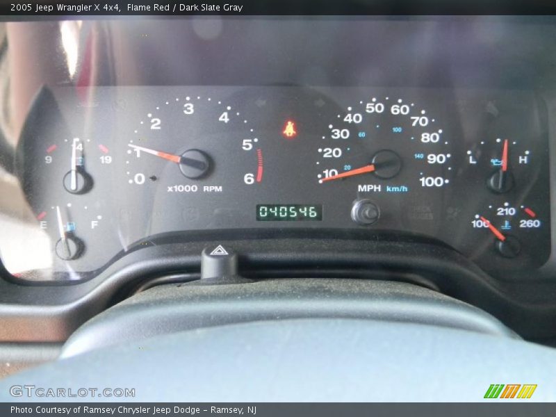 Flame Red / Dark Slate Gray 2005 Jeep Wrangler X 4x4