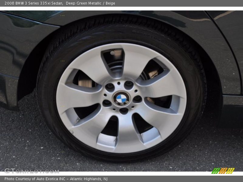 Deep Green Metallic / Beige 2008 BMW 3 Series 335xi Sedan