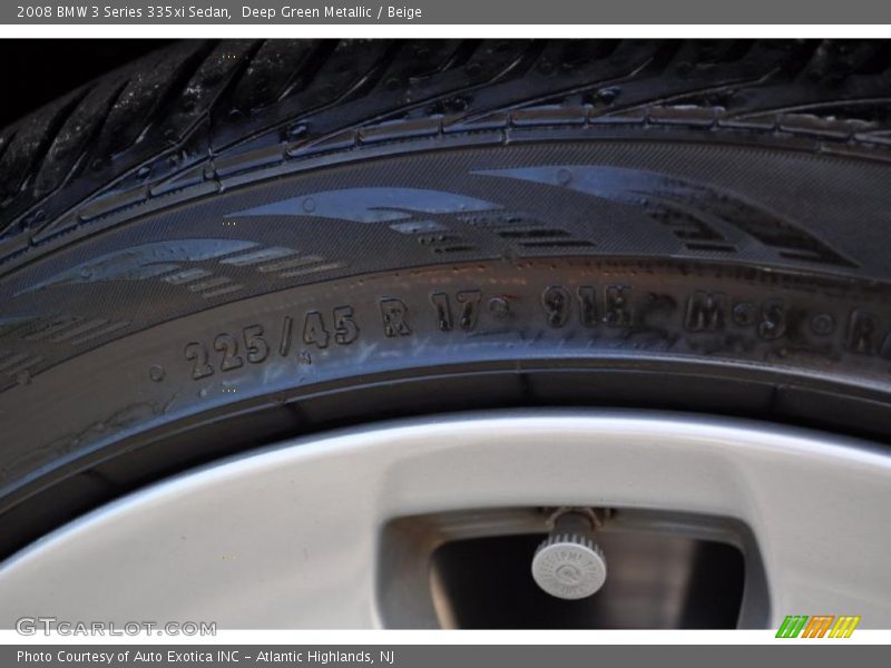 Deep Green Metallic / Beige 2008 BMW 3 Series 335xi Sedan