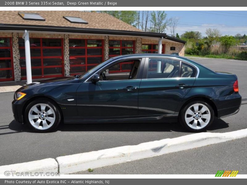 Deep Green Metallic / Beige 2008 BMW 3 Series 335xi Sedan