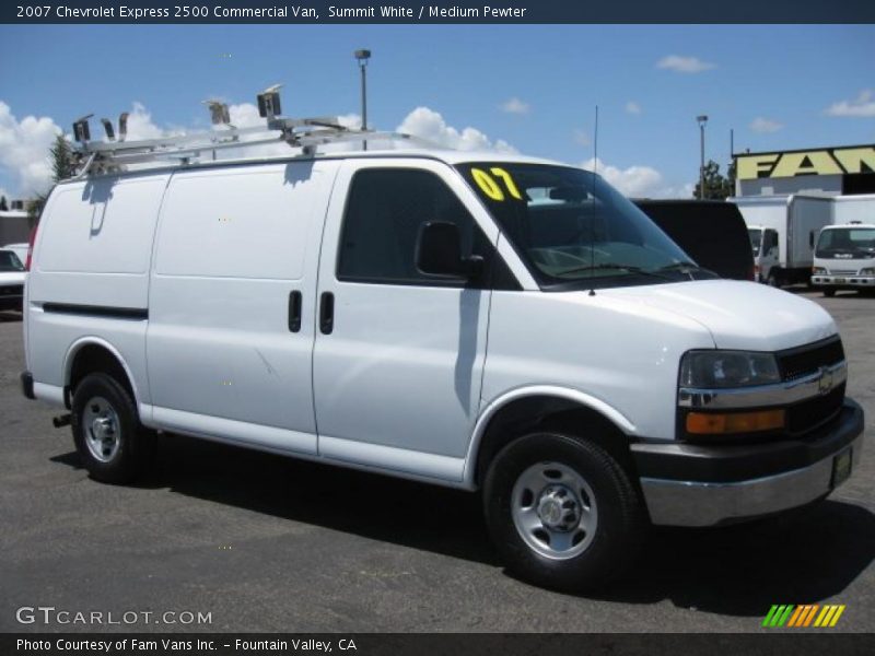 Summit White / Medium Pewter 2007 Chevrolet Express 2500 Commercial Van