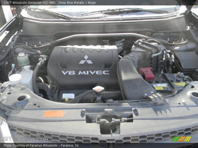 Deep Blue Metallic / Beige 2007 Mitsubishi Outlander XLS 4WD