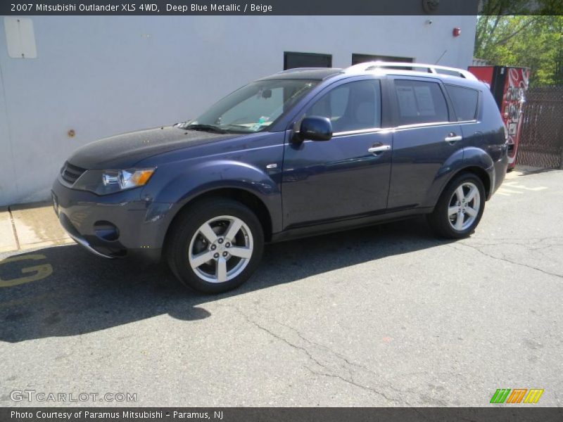 Deep Blue Metallic / Beige 2007 Mitsubishi Outlander XLS 4WD
