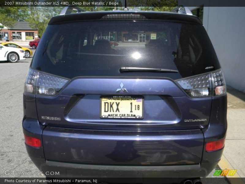 Deep Blue Metallic / Beige 2007 Mitsubishi Outlander XLS 4WD