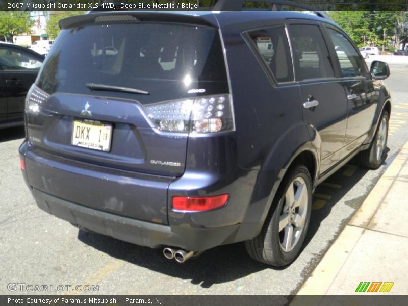 Deep Blue Metallic / Beige 2007 Mitsubishi Outlander XLS 4WD