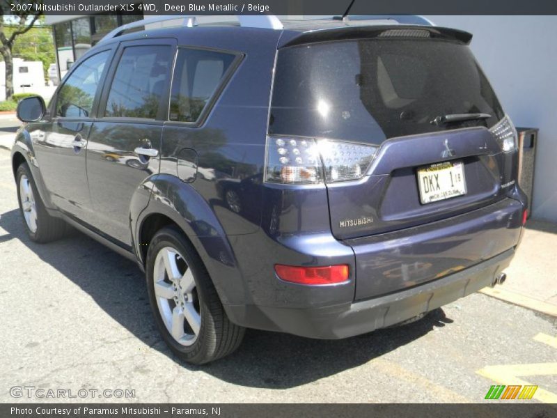 Deep Blue Metallic / Beige 2007 Mitsubishi Outlander XLS 4WD