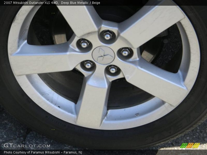 Deep Blue Metallic / Beige 2007 Mitsubishi Outlander XLS 4WD