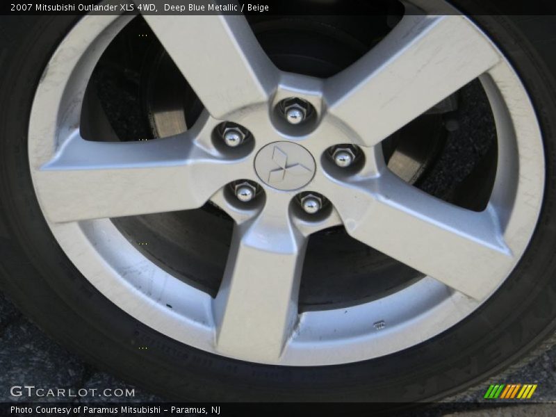 Deep Blue Metallic / Beige 2007 Mitsubishi Outlander XLS 4WD