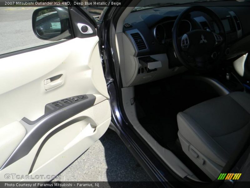 Deep Blue Metallic / Beige 2007 Mitsubishi Outlander XLS 4WD