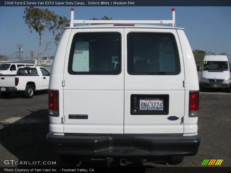 Oxford White / Medium Flint 2008 Ford E Series Van E350 Super Duty Cargo