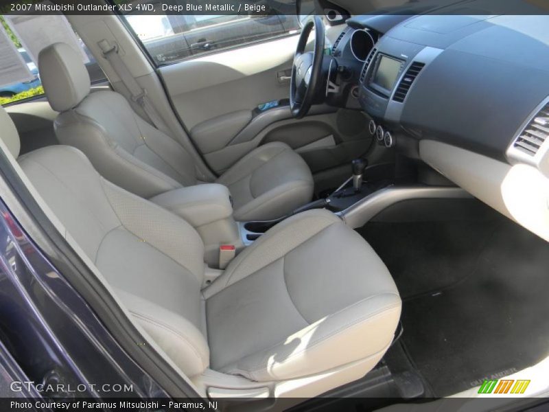 Deep Blue Metallic / Beige 2007 Mitsubishi Outlander XLS 4WD
